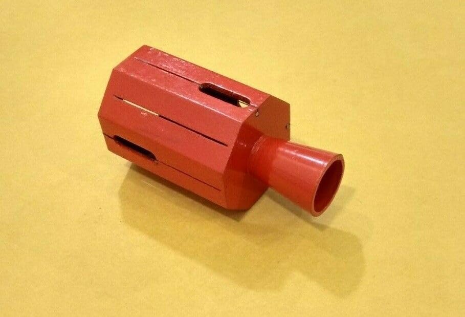 DIVINE GALLERY Octagonal Cross Staff for Surveying Equipment, Red