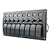 Produktbild Dolity Schalttafel Schaltpanel 8-fach 12 24 Volt mit LED Inndikator Bootszubehör