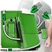 Produktbild ONX3® ( Green + Earphone ) CAT S60 Hülle Abdeckung Cover Case schutzhülle Tasche Protective Stylish Fitted Kunstleder Gürtel Holster Pouch Case Hülle Und Premium-Qualität in Earbuds Stereo-Freisprecheinrichtung Kopfhörer-Kopfhörer mit Mikrofon Mic erbaute und Ein-Aus-Knopf