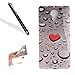 Produktbild Wiko Robby Hülle,Wiko Robby Schutzhülle,Leeook Retro Elegant Lovely Cool Regen Fallen Rot Herz Bunt Muster Entwurf Ultradünnen Silikon Handy Hülle Scratch-Resistant Bumper Soft Flex Rückseite Case Cover Tasche Capsule Kunststoff Handytasche für Wiko Robby + 1 x Schwarze Eingabestift-Rain Drop Red Heart