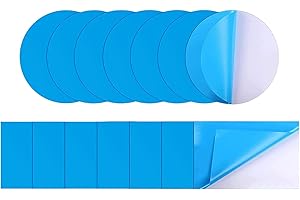 DKDDSSS 20 Pieces Self-Adhesive PVC Repair Patches, Vinyl Pool Liner Patch Inflatable Pool Patch Repair Kit Vinyl Rubbers for Tent, Swimming Pools, Water Beds, Hot Tub, Blue
