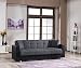 Produktbild Schlafsofa | Kippsofa | Sofa mit Schlaffunktion | Klappsofa | Bettfunktion | mit Bettkasten | Bettcouch | Schlafcouch | Sofabett | Bettsofa | Dreisitzer | Grau | CAPRI
