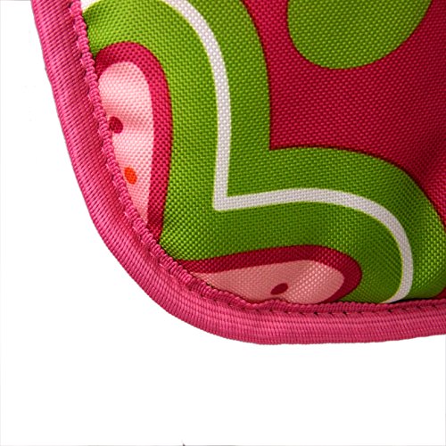 BambiniWelt Sitzkissen Bezug Ersatzbezug für Peg Perego Prima Pappa Diner *WEISS TÜRKIS PUNKTE* NEU - 4