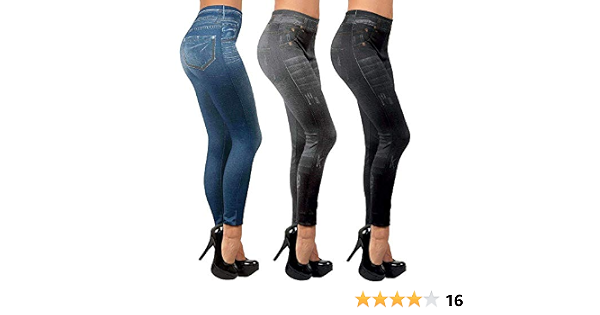 slenlux Set di 3 Jeggings- I Leggins Snellenti e Modellanti- (XXL) : Amazon.it:  Abbigliamento