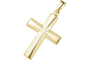 MATERIA by Matthias Wagner Kreuz Anhänger Silber 925 Damen Herren rhodiniert oder vergoldet