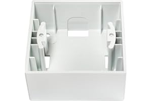 Visage Schalterserie Aufputz 1-fach Rahmen Aufputzgehäuse weiss Aufbaurahmen, gunsan, 01281100000148, Abmessungen: 82 x 82 x 10.7 mm