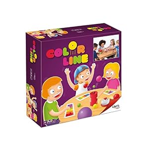 Cayro – Color Line – + 5 Años – Acción y Rapidez – Juego de Mesa Educativo y Divertido – Niños y Adultos – con Timbre y Sacabolas – De 2 a 4 Jugadores