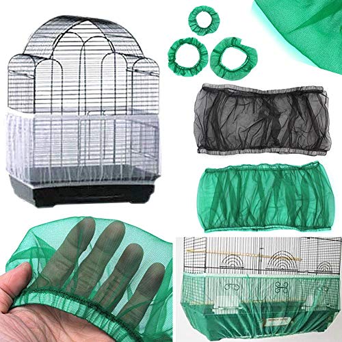Preisvergleich Produktbild cosyhouse Nylon Mesh Belüftete Vogelkäfig Abdeckung Vogelkäfig Abdeckung Seed Catcher Net Staubdicht Pet Product Stretchy Soft