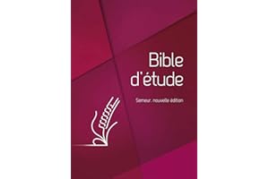 Bible d'étude. Version du Semeur. Couverture Rigide Quadri Rouge. Tranche Blanche
