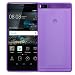 Produktbild Huawei P8 Soft Silikon Case, Conie Mobile Klare Hülle, Crystal Clear Premium TPU Rückschale in Lila