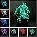 Produktbild 3D Led Nachtlicht Cool Black Panther M Hero7 Farbwechsel Schreibtischlampe Usb Für Kind Kinder Jungen Geschenk Weihnachten Home Decro