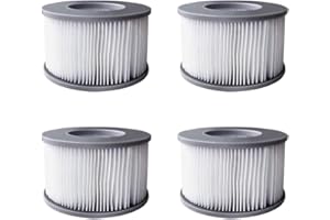 YanBan 4 filtros de bañera de hidromasaje para MSpa Piscinas inflables, Bomba de Cartucho de Filtro de versión Mejorada Apta para MSPA Todas Las bañeras de hidromasaje Actuales