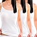 HERMKO 1560 3er Pack Damen Träger Top aus 100 % Baumwolle, Farbe:weiß, Größe:44/46 (L)