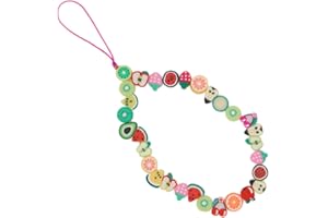 Bakermiche lanière Lettre Bracelet Bijoux Bracelet Antidérapant Lanière Chaîne Anti-Perte en Cristal de Téléphone Portable,Lanière de Perles de Téléphone Portable pour Femmes Filles