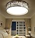 Produktbild Moderne LED Deckenleuchte, runde Bügeleisen Schlafzimmer Lampe, moderne romantische, warm und kreative Persönlichkeit ausgehöhlten, 40 CM 24 W, Trichromatischen Lichtquelle