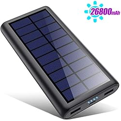 HETP Version à économie D'énergie Batterie Externe Chargeur Solaire 26800mah Power Bank [2020 Avancé Intelligent Contrôle IC ] Chargeur Portable Batterie de Secours Universel pour Téléphone Tablettes