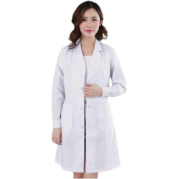 Blouse Chimique Blanche – Manches Longues, Unisexe, Pour Collège Et Lycée, Matière Respirante Et Infroissable