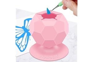 Hydream Collettore Scarti di Diserbo in Vinile con Ventose, Silicone Tazze per Vinyl Weeding Scrap Kit di Supporto per Strumenti per Diserbo, Cammei, Lettere, Vinili Weeder, Artigianali (Rosa)