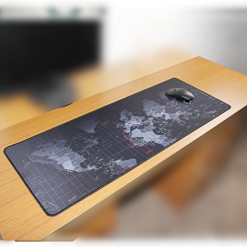 Mapa del mundo Extended XXL grande port  til Gaming Mouse Pad       Base de goma antideslizante       alfombrilla de escritorio  mundo mapa xxxl-31 5   x11 8  x2 5  mm 