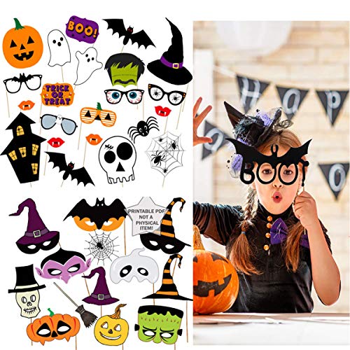 Dancepandas Halloween Foto Prop 34PCS Cabina De Fotos Photo Booth...