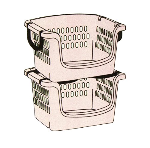 Vorrats-Stapelkorb Wäschekorb vers. Farben (Pink) - 3