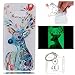 Produktbild Hülle Leuchtende Galaxy Note8 (6,3 Zoll) Silikon Etui Handy Hülle Weiche Transparente Luminous TPU Back Case Tasche Schale Leuchten In Der Nacht Für Galaxy Note8 (6,3 Zoll) + Schlüsselanhänger (P) (2)