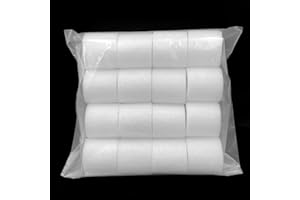 LICQIC Przekładki do zasłon z oczkami, 16 szt 4,8 cm długości, piankowe podkładki dystansowe, idealne plisy na drążki do 35 mm, zasłony z oczkami