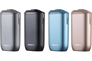 UWOO RESTR Tabakerhitzer Kompatibel mit IQOS ILUMA TEREA, Verdoppeln Sie Ihre Sticks! 1 Stick = 2 Anwendungen,Sparen Sie 40% mit 360-Heizung,Keine Reinigung Erforderlich（Schwarz）