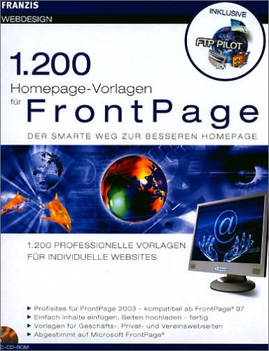 Preisvergleich Produktbild 1200 Homepagevorlagen für FrontPage