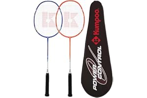 KUMPOO Professional Badminton Racket, Lightweight Badminton Racket, High Tension String Full Carbon Fiber Shaft Badminton Racket with Racket Cover Bag
