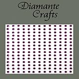 195 x 3mm Purple Diamante Self Adhesive Rhinestone Body Vajazzle Gems - created exclusively for Diamante Crafts