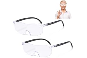 BDBFPAN 2 Stück 300% Vergrößerungsbrille, Lupenbrille, Lupenbrille Für Brillenträger Brillenlupe Brillenträger Leselupe Für Brillenlupe Lupenbrille 300 Vergrößerung Für Naharbeit, Lesen, Nähen