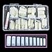 New Professional Natural Acrylic Nail Art Tips Design Decoration Nails With Tip Box & Glue (Half Tips - 500pcs)