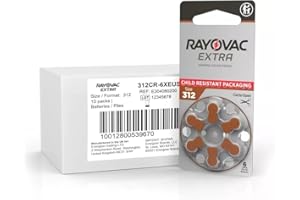 Rayovac Extra 312 batterijen voor de hoorapparaten PR41, 312AE, A312, DA312, P312 en PR312H, 60 stuks