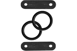 YNR Cordones de seguridad para planchado, anillos de goma y clips de piel, 1 par