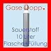 Produktbild Sauerstoffflasche Gasflasche 10L Sauerstoff gefüllt und fabrikneu von Gase Dopp