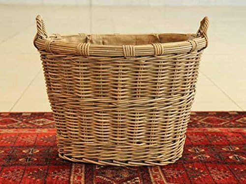 Oval Wicker Baskets With Handles &amp; Liner 'Parador' (Small)