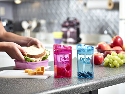 Drink in the Box 1908BLPM Trinkbox 240 ml, blau - 3