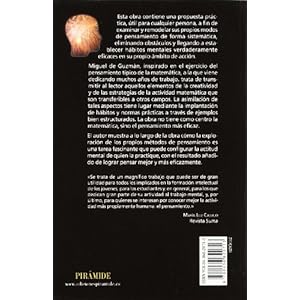 Para pensar mejor: Desarrollo de la creatividad a través de los procesos matemáticos (Ciencia Hoy)
