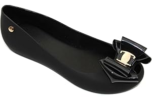 CORE COLLECTION Womens Ladies Flat Peeptoe Casual Office Jelly Bow Slip ON Shoes Ballerina Pumps