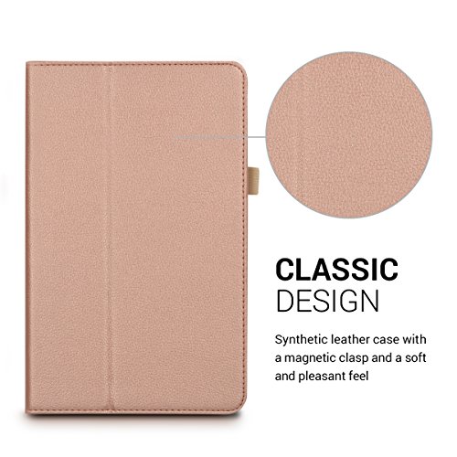 kwmobile Hülle für Huawei MediaPad T1 10 – Tabletcover Slim Case Tablet Schutzhülle – Smart Cover Tabletcase Rosegold - 2