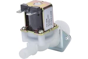 JEANOKO Solenoid Valve Inlet Single Way Guide Water Valve Electric Control Valve for Water Dispensers Refrigerators Washing Machines