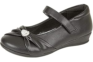 BOULEVARD APPAREL GROUP Us Brass Paige Ii Stangen Schuhe mit angebrachter Strass Brosche für M?dchen