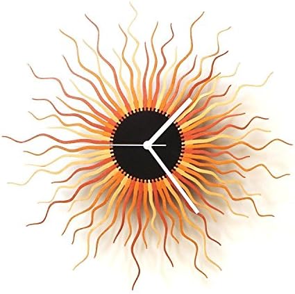 41cm (16") Large Size Contemporary Wooden  Wall   Clock  in Shades of Copper/Gold by ardeola - Medusa copper (L)