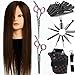 26 Inches 80% Hair Hairdressing Equipment Styling Training Head With Barber Tools