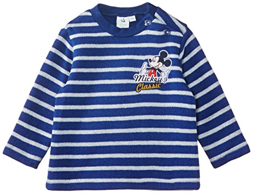 Disney Baby Boys Mickey Mouse NH0061 Sweatshirt, Blue, 1-2 Years (Manufacturer Size:12 Months)