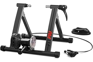 FITFIU Fitness - Rodillo Bicicleta Plegable para Entrenamiento Indoor, con Niveles de Resistencia Ajustables y Soporte Rueda,