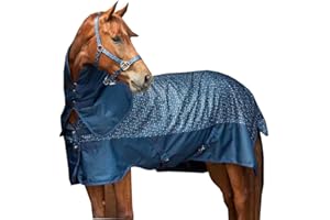 Amesbichler Reitsport HorseGuard - Coperta impermeabile per cavalli, design a goccia di pioggia, 0 g, senza imbottitura