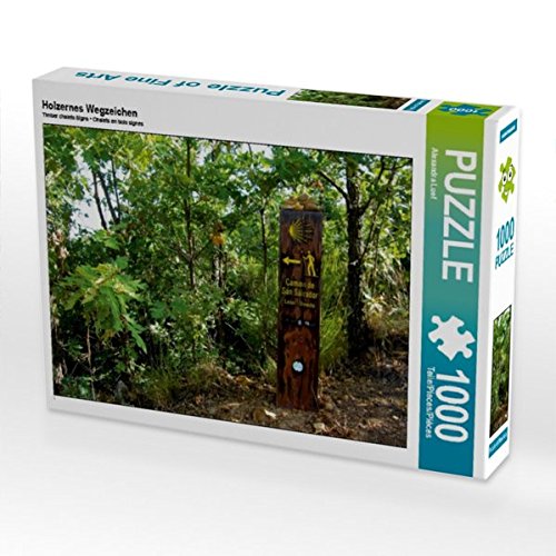 Preisvergleich Produktbild Holzernes Wegzeichen 1000 Teile Puzzle quer