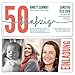 Produktbild 80 x Einladungskarten runder Geburtstag 50 Jahre Geburtstagseinladungen - Foto Zeitstrahl